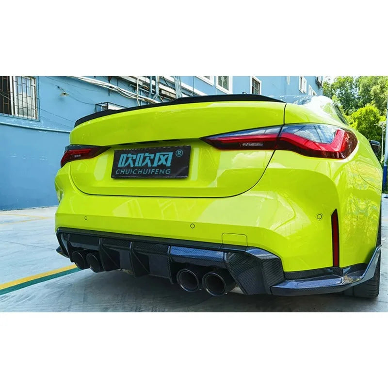 For BMW M3 M4 G80 G82 Trim Body Kits Car Accessories Auto Parts Real Dry Carbon Fiber Original Rear Lip Rear Diffuser