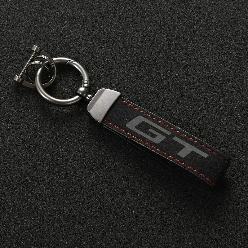 Fashion Suede Leather Car Keychain For BMW X1 X2 X3 F48 E84 U11 E83 F25 G01 X4 X5 X6 X7 E71 E70 F15 GT Auto Keychain Accessories