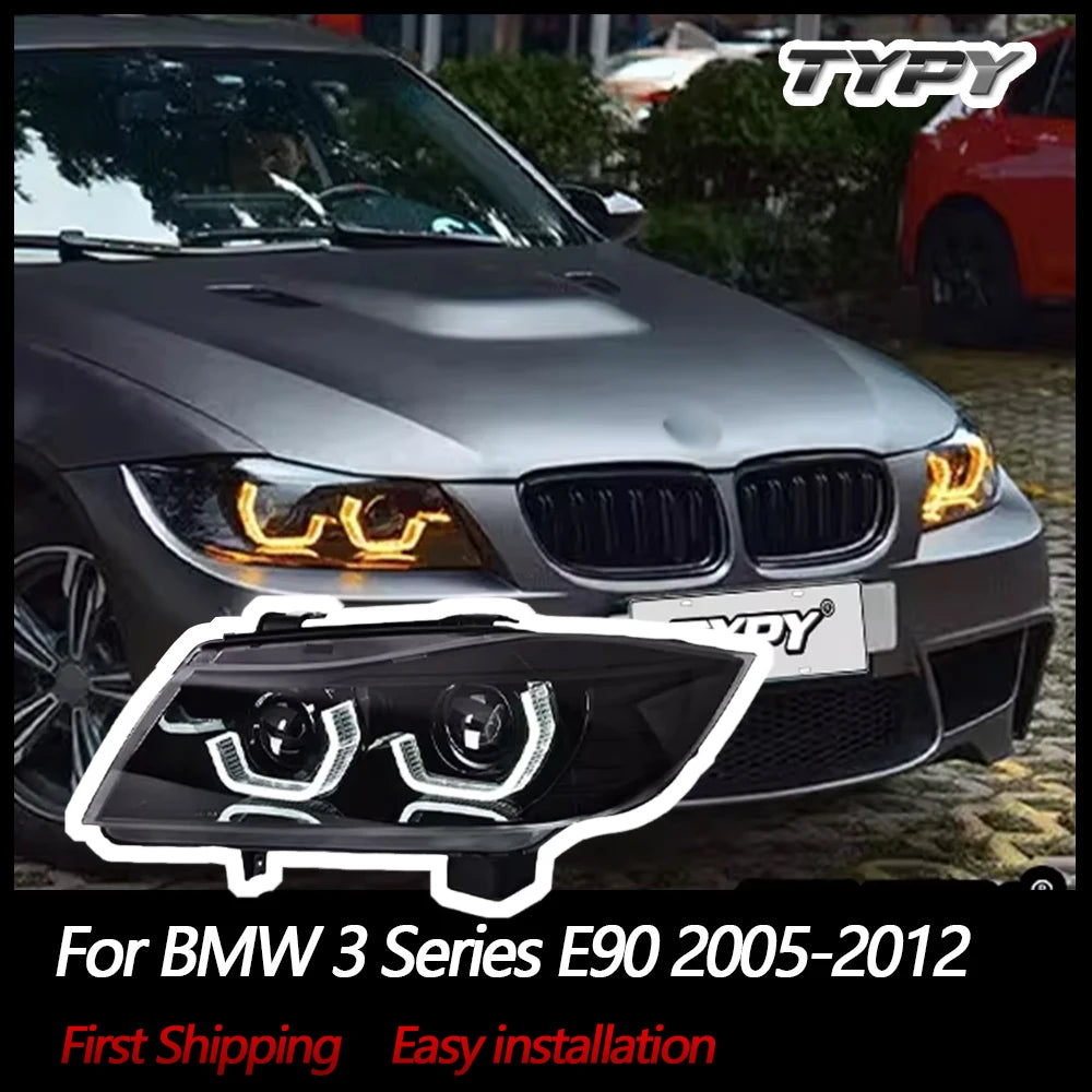 TYPY Car Headlights For BMW 3 Series E90 2005-2012 LED Car Lamps Daytime Running Lights Dynamic Turn Signals Car Accessories