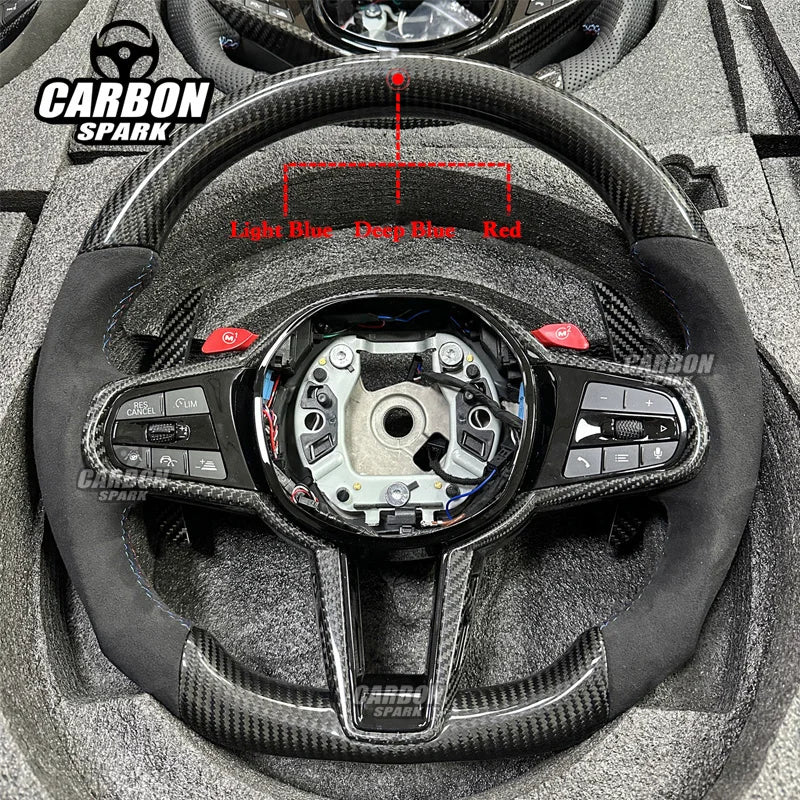 2026 NEW carbon fiber Steering Wheel for G20 G22 G30 G31 M2 G87 M3 G80 M4 G82 G42 M5 F90 F80 F82 F95 X3M F97 M340i M440i G G01 G