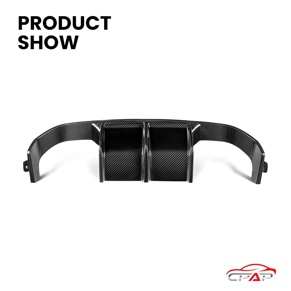 Real Dry Carbon Fiber Rear Diffuser Bumper Lip Splitter Body Kit For BMW M3 F80 M4 F82 F83 V Style 2014-2010