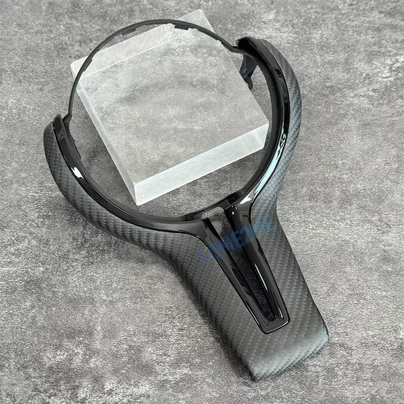 Suitable for BMW 12345 series F10 F20 F30 M2M3 M4M5 thong carbon fiber steering wheel cover with multi-color selection