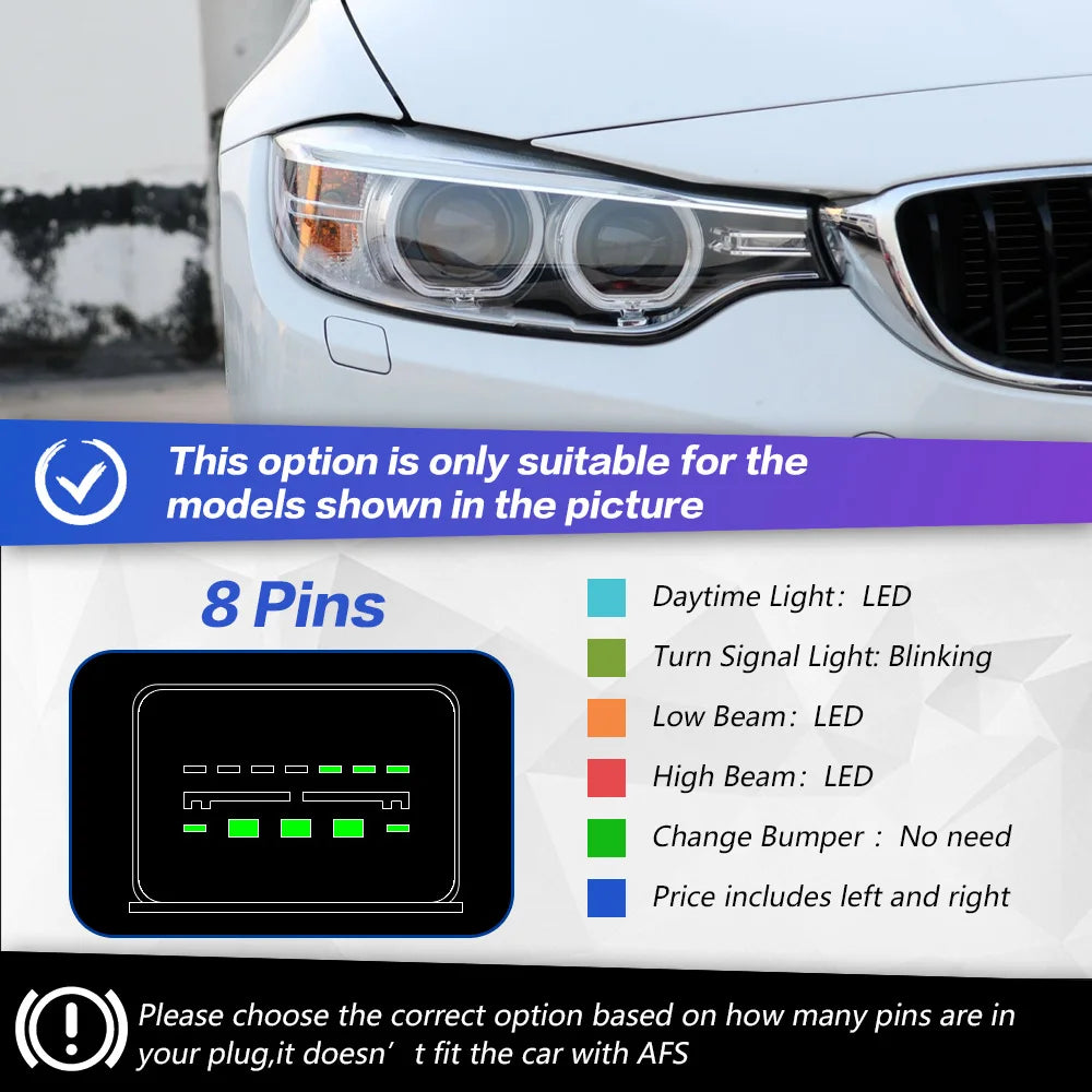 TYPY Car Styling for BMW F32 LED Headlight 2012-2019 F36 F80 F33 DRL 425i 428i 430i 435i Signal Head Lamp Auto Accessories