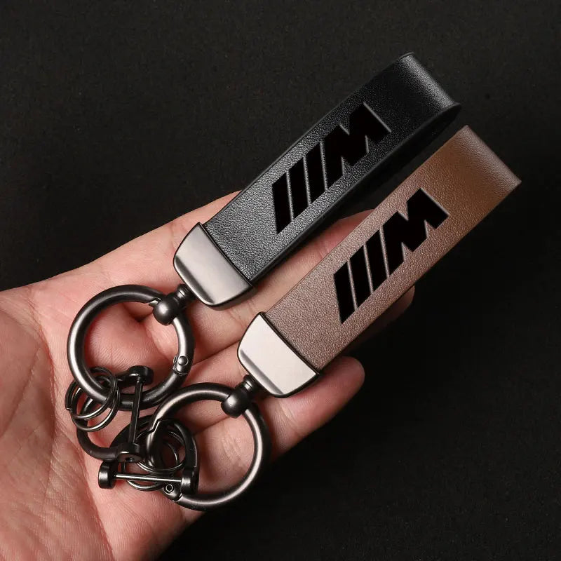 Luxury Genuine Leather Keychain Car Key Ring For BMW M E46 E90 E60 F30 F10 E39 F20 E36 E87 M3 M5 X1 X3 X5 X6 X7 Car