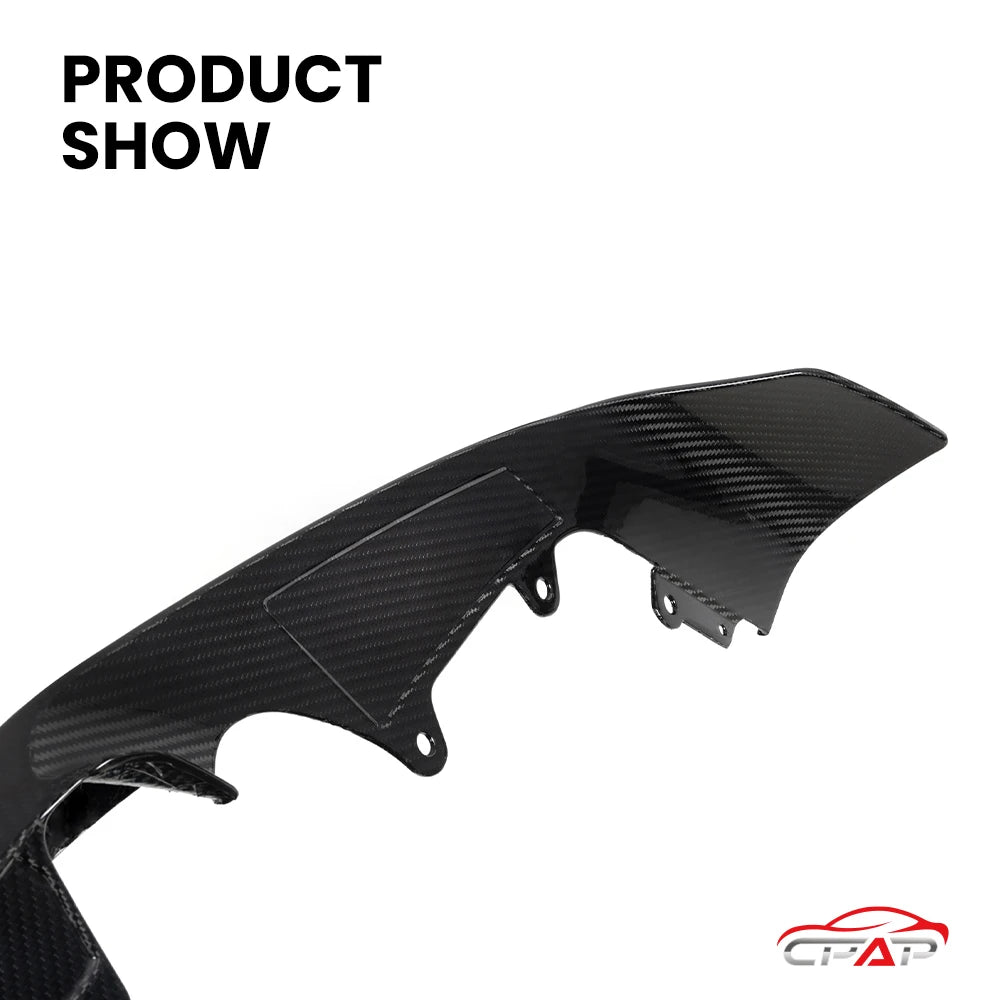 Real Dry Carbon Fiber Front Lip Diffuser Bumper Splitter Lip Body Kits For BMW M2 Series F87 LCI MP Style 2019-2022