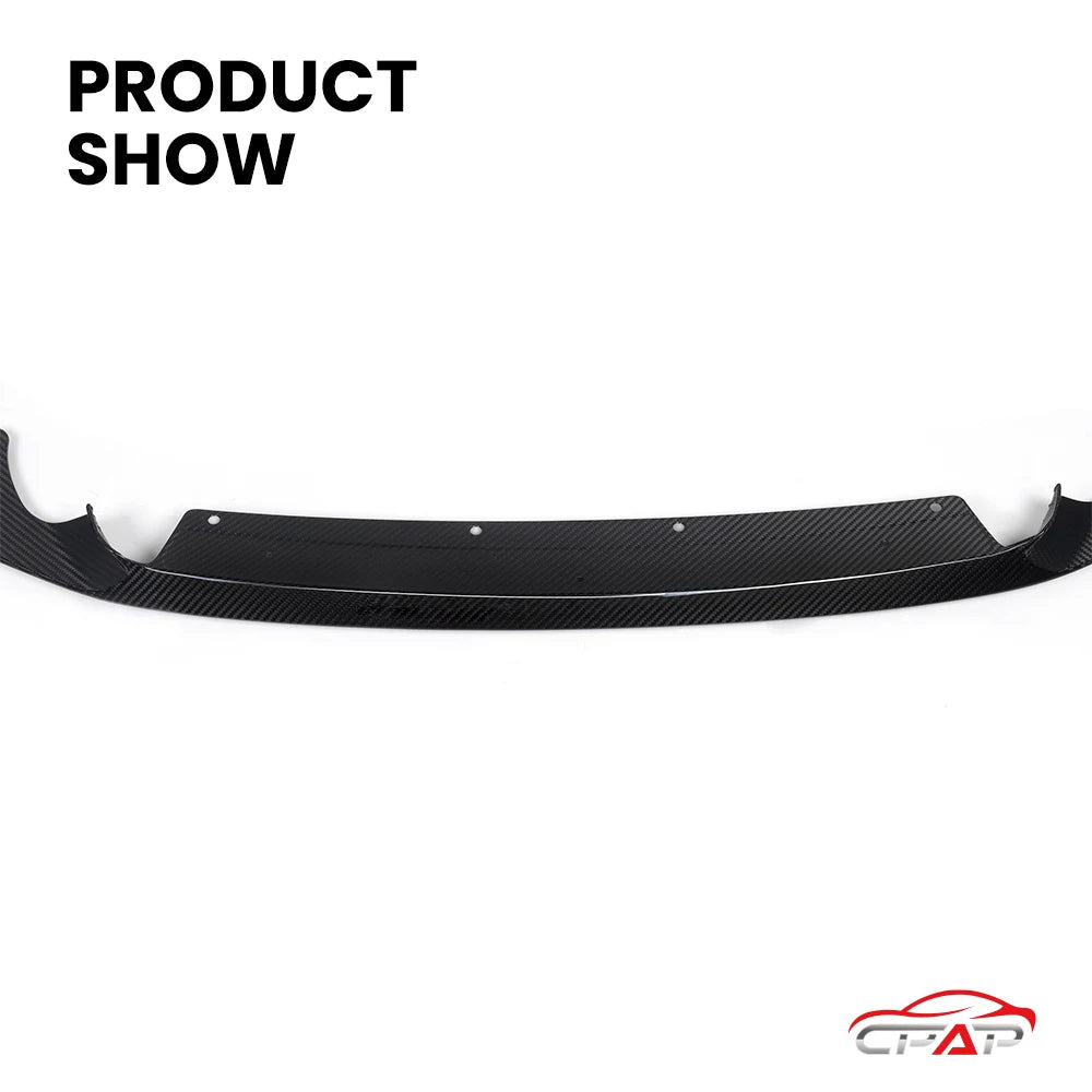 Real Dry Carbon Fiber Front Lip Diffuser Bumper Splitter Lip Body Kits For BMW M2 Series F87 LCI MP Style 2019-2022