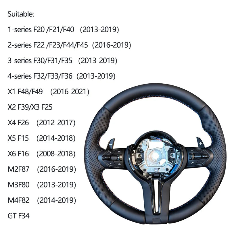 Perforated leather M Sporty Steering Wheel For BMW F01 F30 F10 F11 F20 F21 F25 F31 F34 F32 F33 F36 F22 F23 F46 F35 F80 F36 M3 M5