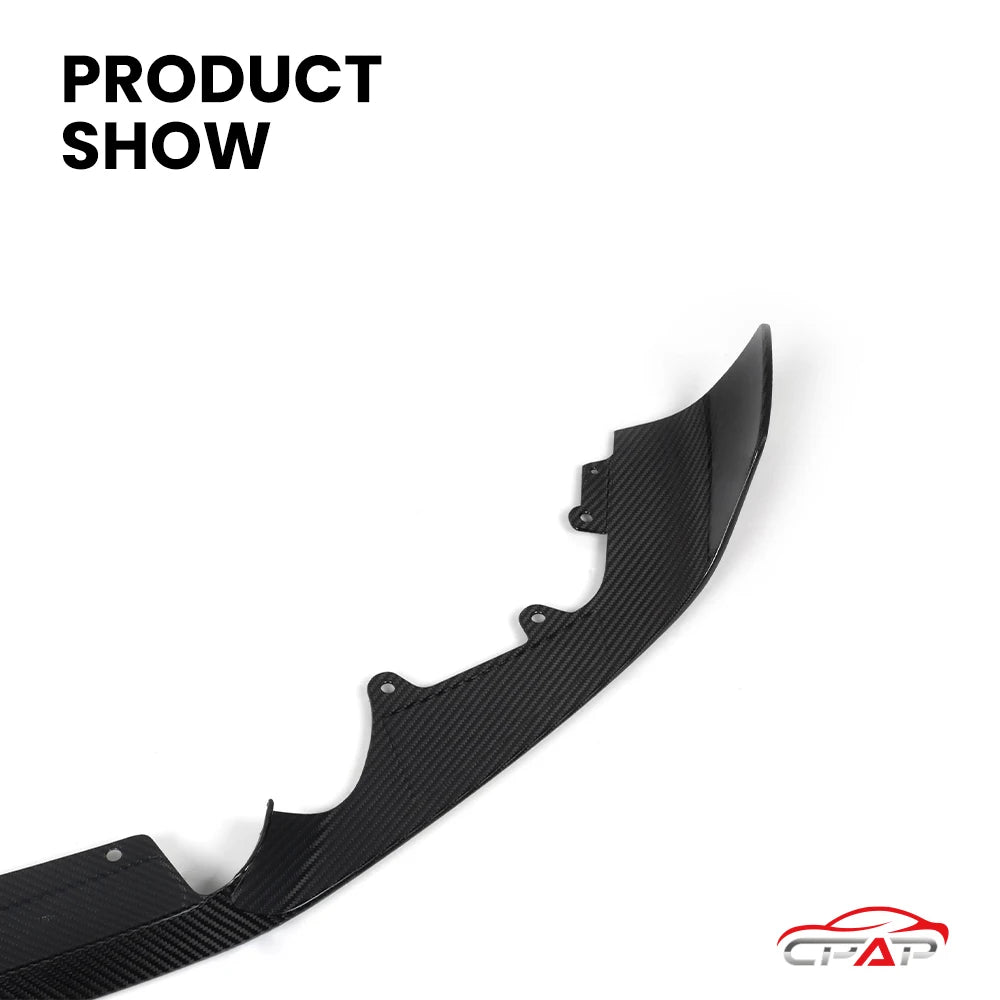 Real Dry Carbon Fiber Front Lip Diffuser Bumper Splitter Lip Body Kits For BMW M2 Series F87 LCI MP Style 2019-2022