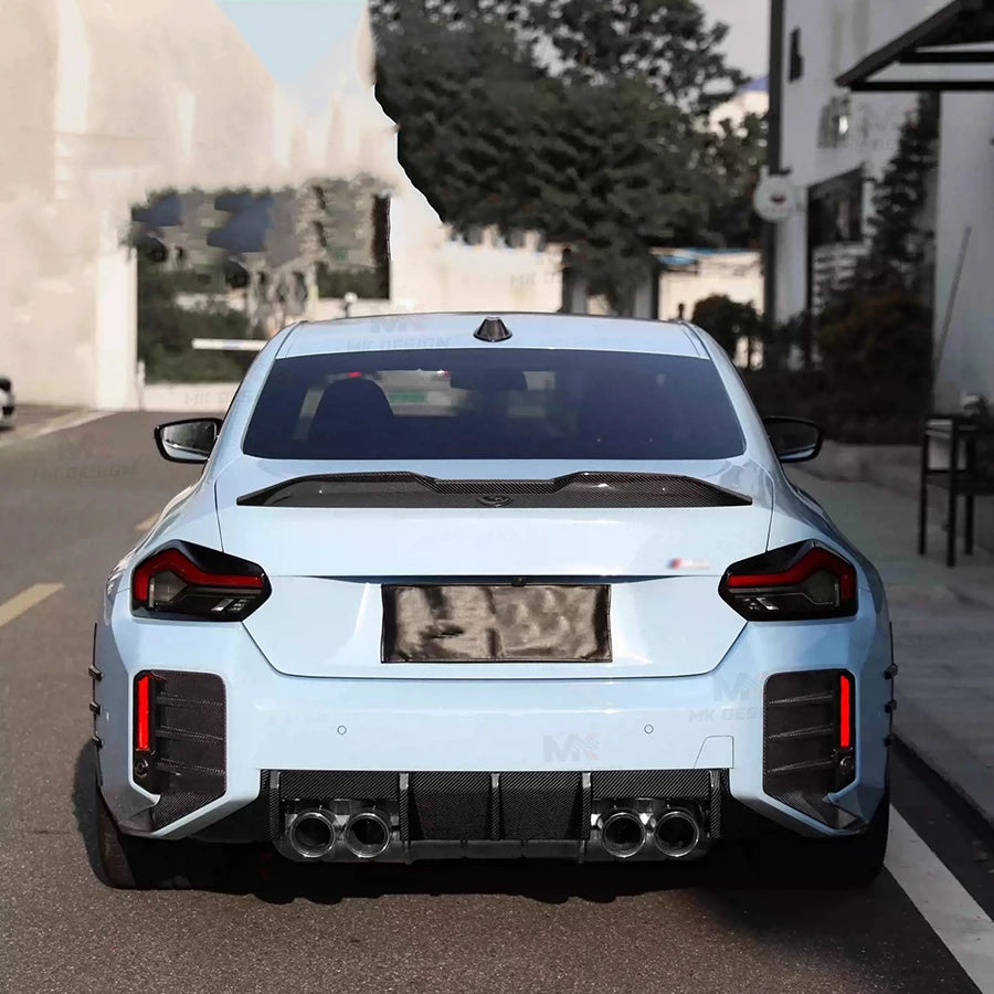MP Style Carbon Fiber Rear Spoiler for BMW 2 Series G42 G87 M2 2021-IN Rear Trunk Lip Ducktail Spoiler Wing Body Kits