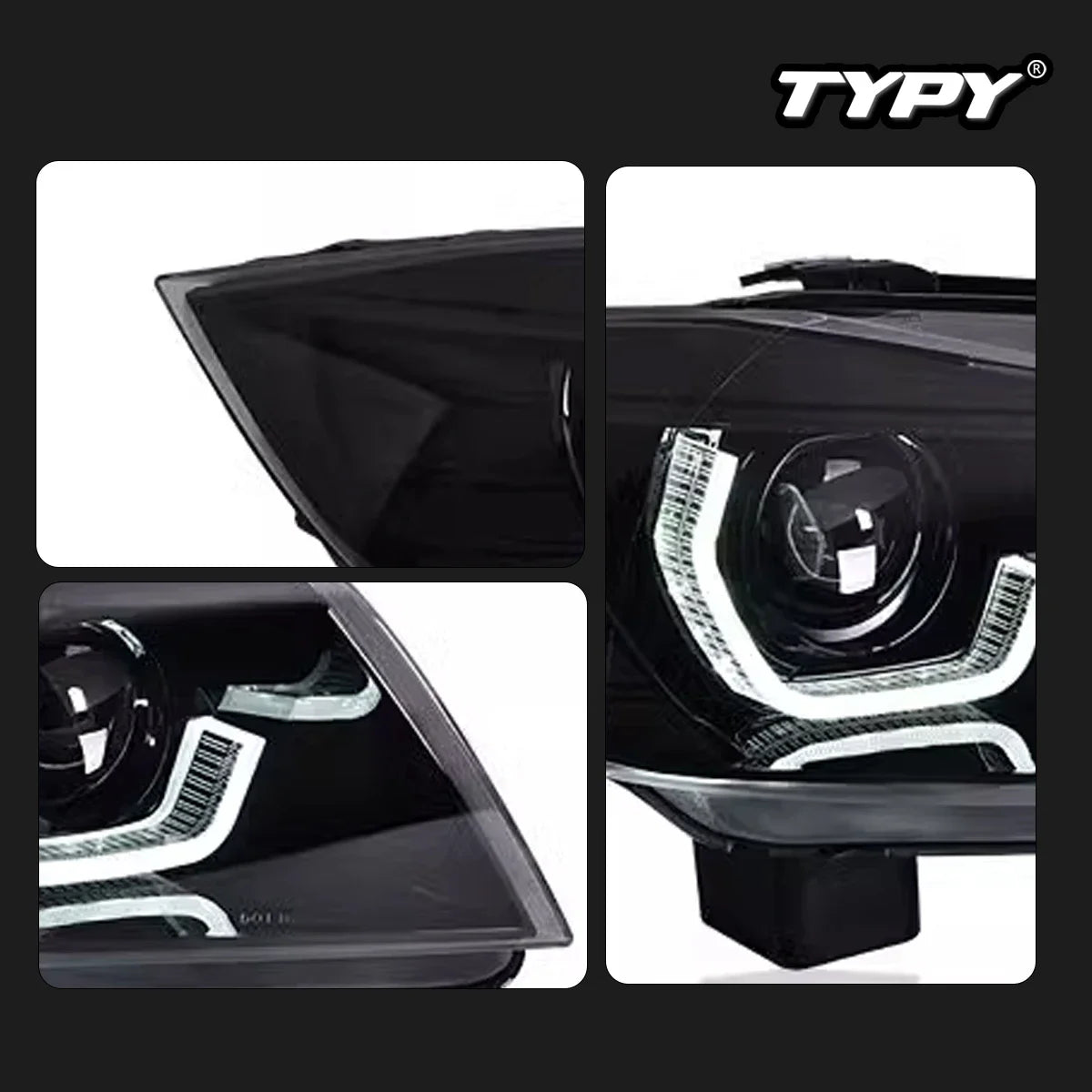 TYPY Car Headlights For BMW 3 Series E90 2005-2012 LED Car Lamps Daytime Running Lights Dynamic Turn Signals Car Accessories