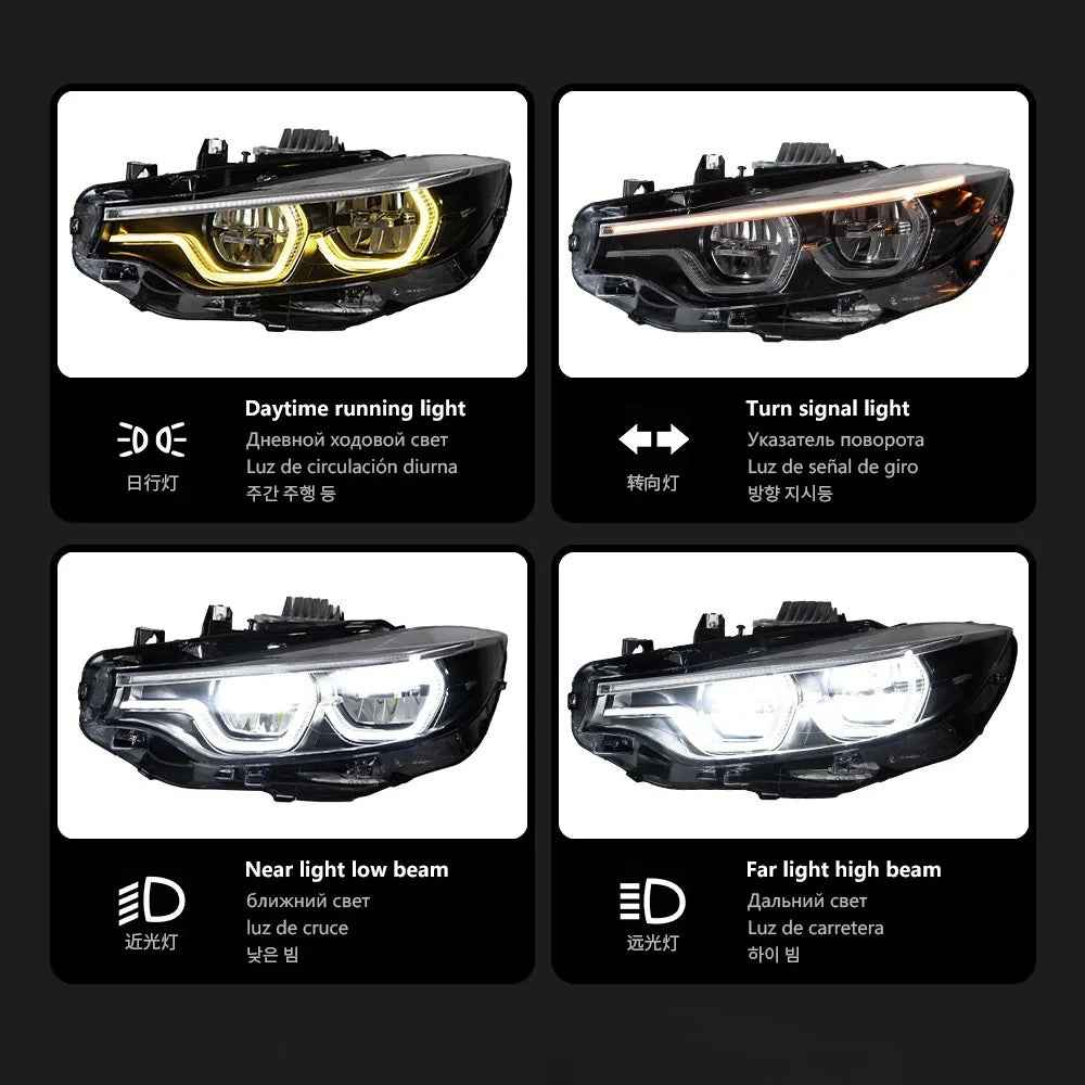 TYPY Car Styling for BMW F32 LED Headlight 2012-2019 F36 F80 F33 DRL 425i 428i 430i 435i Signal Head Lamp Auto Accessories
