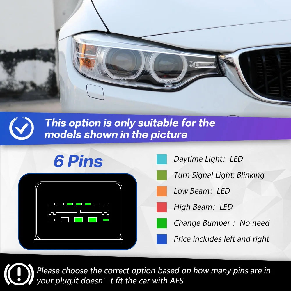 TYPY Car Styling for BMW F32 LED Headlight 2012-2019 F36 F80 F33 DRL 425i 428i 430i 435i Signal Head Lamp Auto Accessories