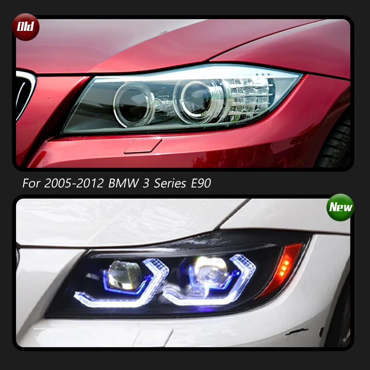 Car Lights For BMW 3 Series E90 Headlight 2005-2012 LED Projetor Head Lamp Daytime Running Light Automotive Accessories