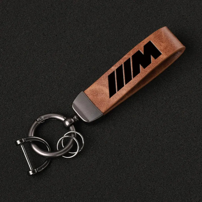 Luxury Genuine Leather Keychain Car Key Ring For BMW M E46 E90 E60 F30 F10 E39 F20 E36 E87 M3 M5 X1 X3 X5 X6 X7 Car