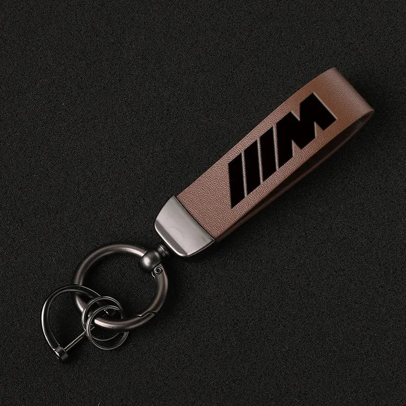 Luxury Genuine Leather Keychain Car Key Ring For BMW M E46 E90 E60 F30 F10 E39 F20 E36 E87 M3 M5 X1 X3 X5 X6 X7 Car