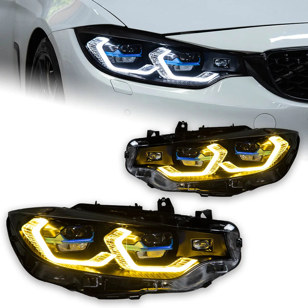 AKD Car Lights for BMW F32 LED Headlight 2012-2019 F36 F80 F33 DRL 425i 428i 430i 435i Signal Head Lamp Automotive Accessories