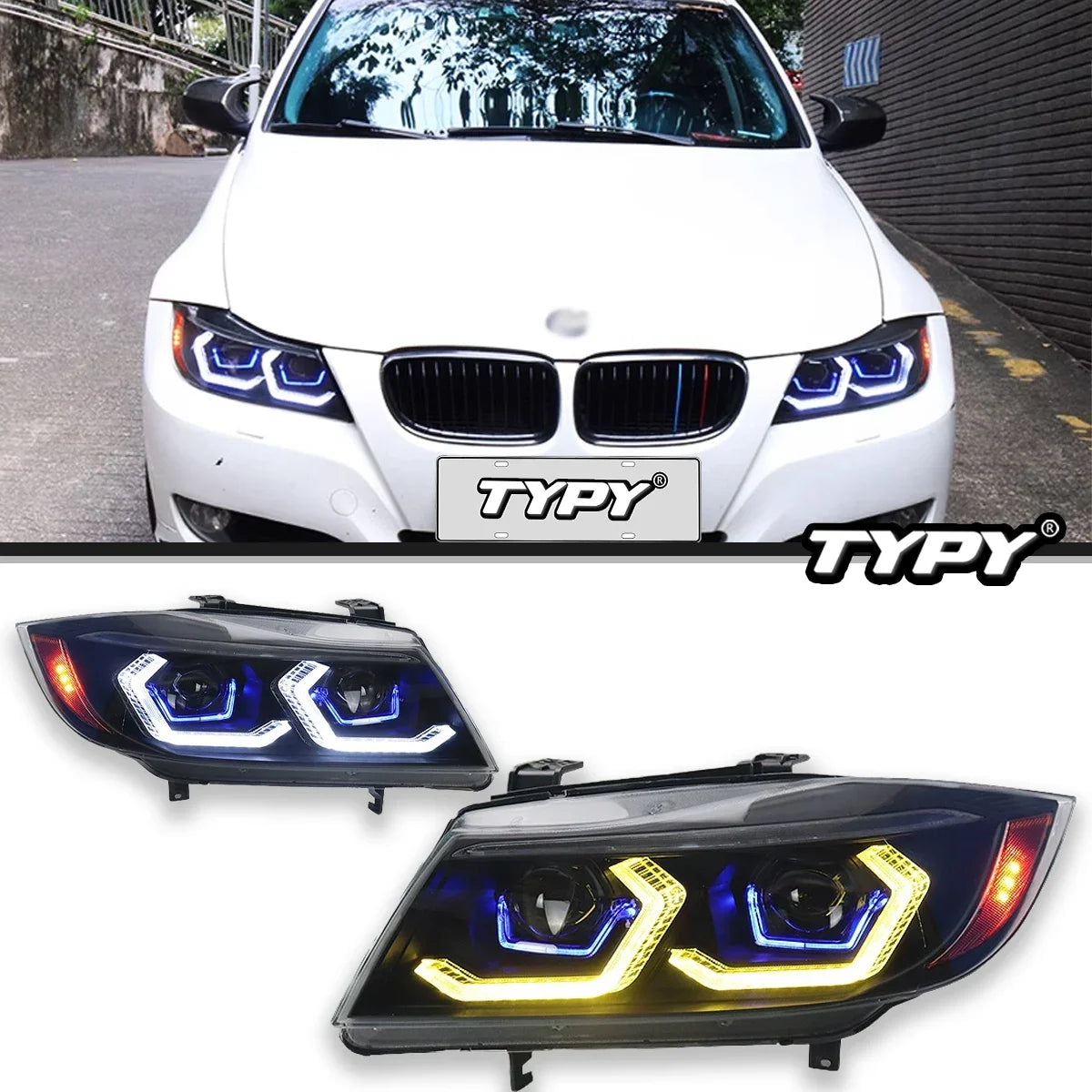 Car Lights For BMW 3 Series E90 Headlight 2005-2012 LED Projetor Head Lamp Daytime Running Light Automotive Accessories