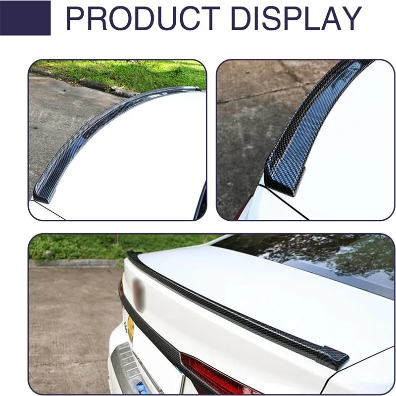 1.5M Car-Styling 5D Carbon Fiber Spoilers Styling DIY Refit Spoiler Universal For BMW Toyota Honda KIA Hyundai Opel Mazda