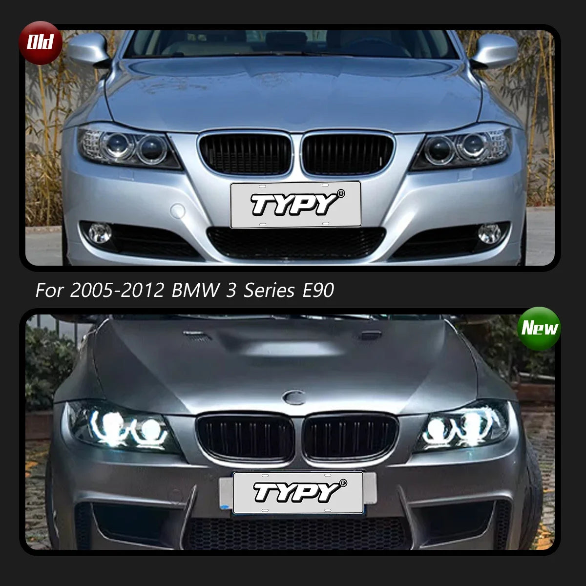 TYPY Car Headlights For BMW 3 Series E90 2005-2012 LED Car Lamps Daytime Running Lights Dynamic Turn Signals Car Accessories